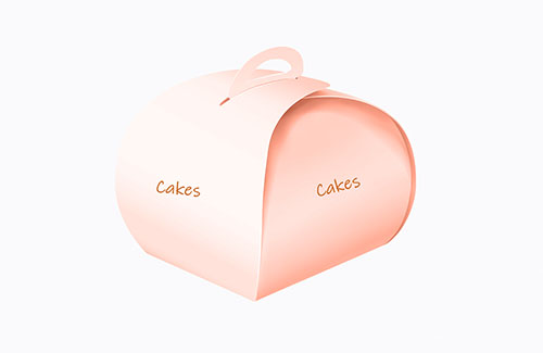Simple round paperboard cake box